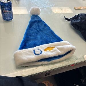 Unisex Adult Indianapolis Colts Blue  Santa Hat w/Chevy Logo Used OSFM
